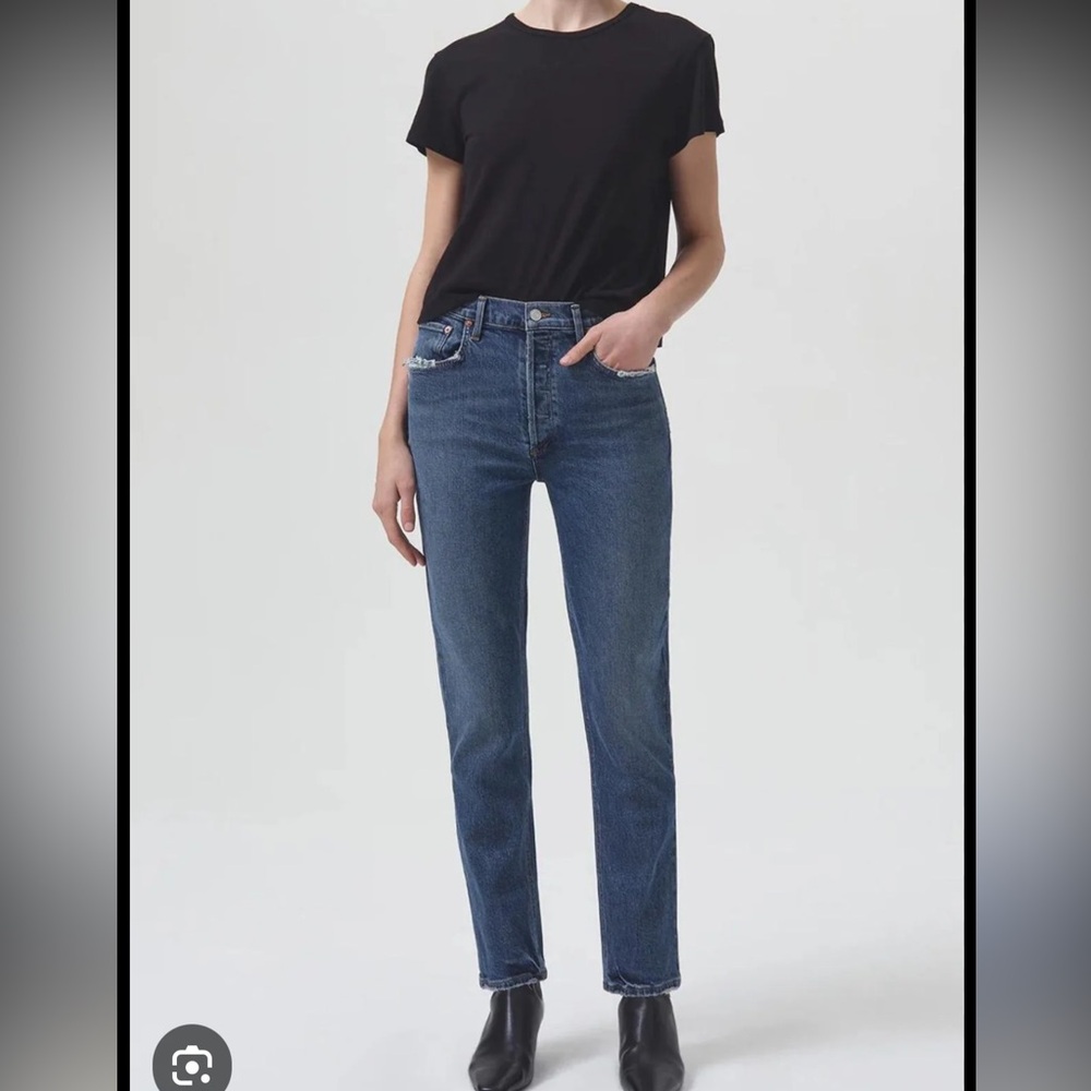 AGOLDE Riley Long High Rise Straight PSE Pose 24 Women's Jeans